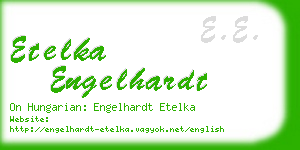 etelka engelhardt business card